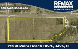 Plus de détails pour 17280 Palm Beach blvd, Alva, FL - Terrain à vendre