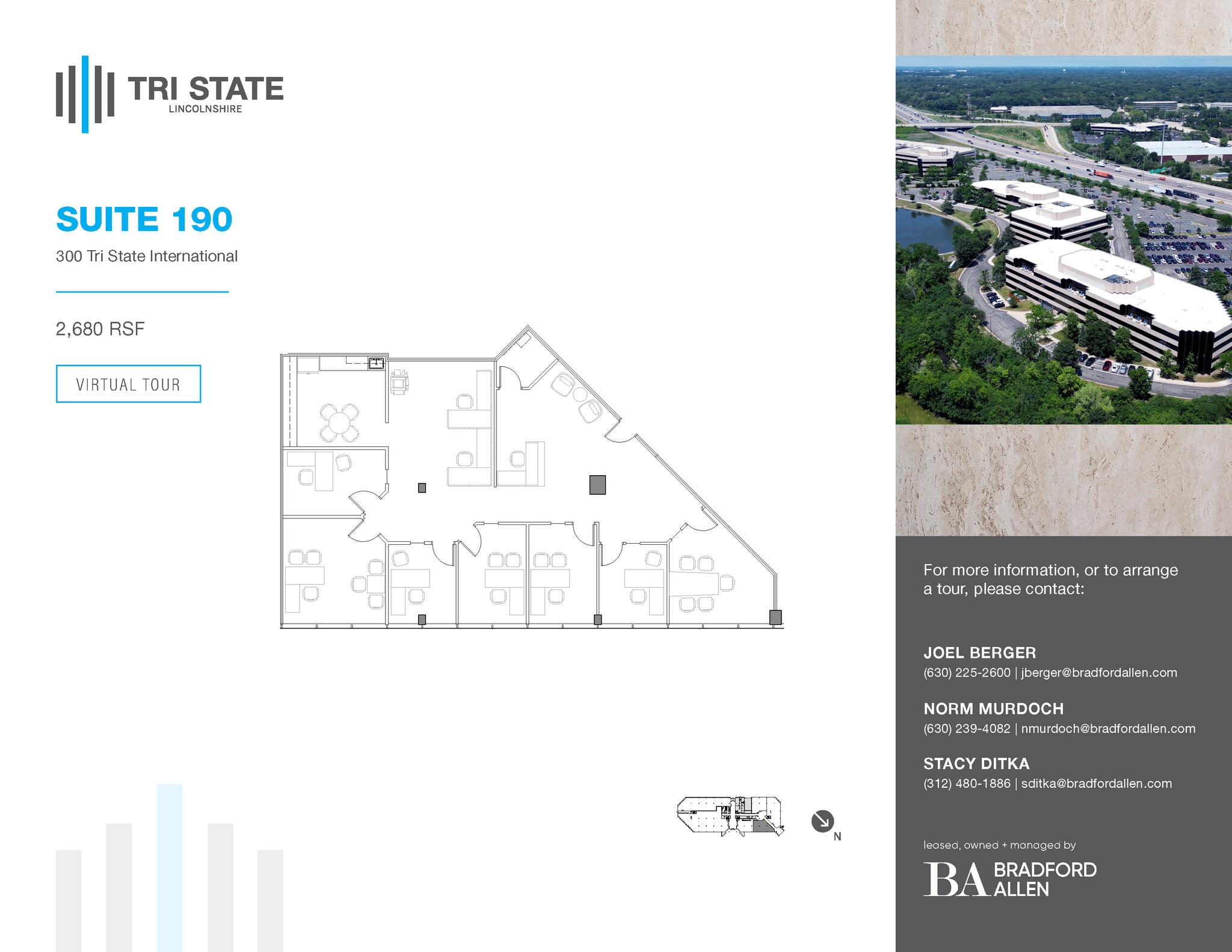 300 Tri State International, Lincolnshire, IL à louer Plan d’étage– Image 1 sur 1