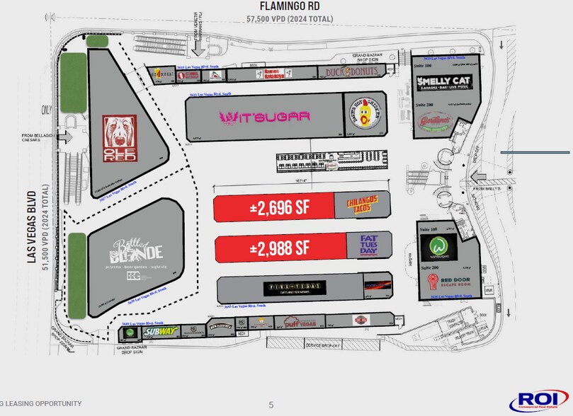 3645 Las Vegas Blvd S, Las Vegas, NV à louer - Plan de site – Image 3 sur 5