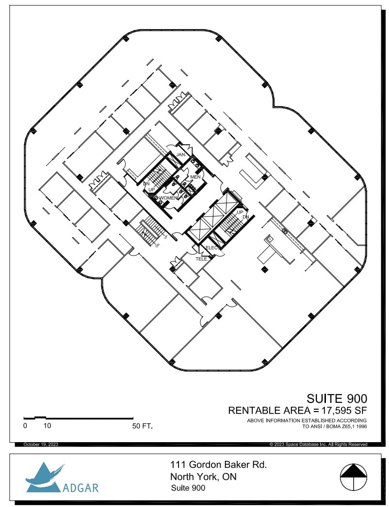 111 Gordon Baker Rd, Toronto, ON à louer Plan d’étage– Image 1 sur 1