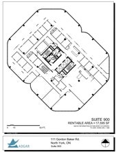 111 Gordon Baker Rd, Toronto, ON à louer Plan d’étage– Image 1 sur 1