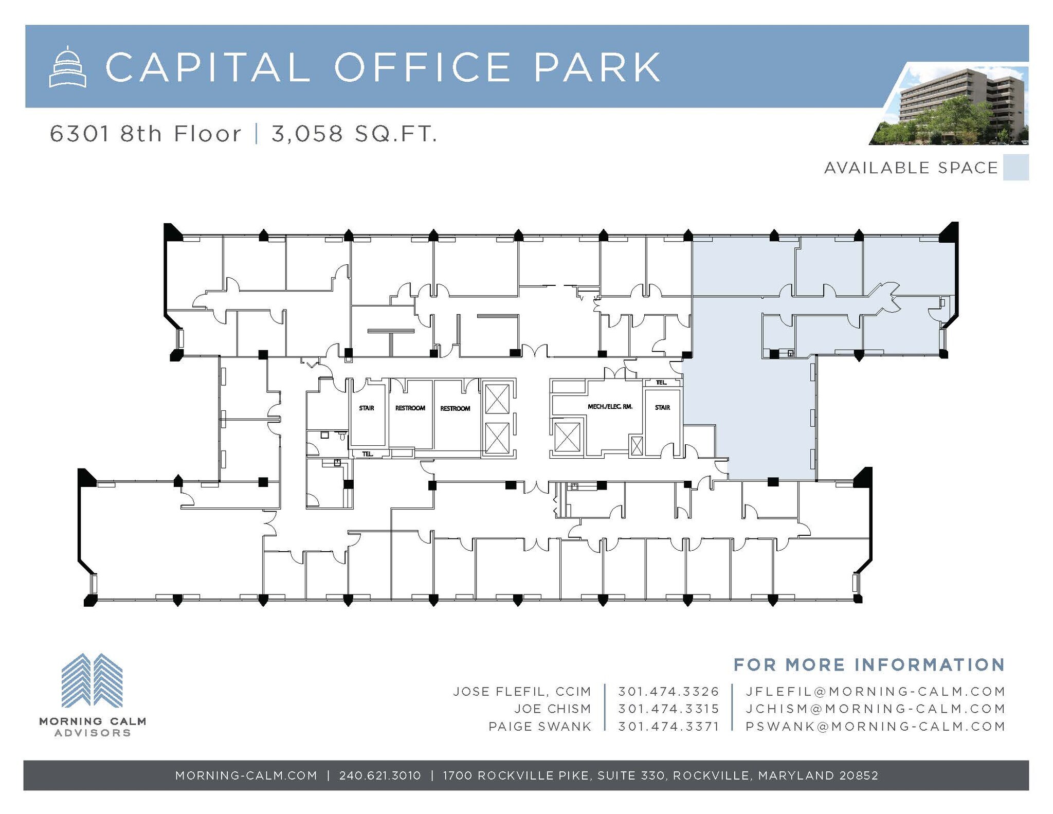 6301 Ivy Ln, Greenbelt, MD à louer Plan d’étage– Image 1 sur 2