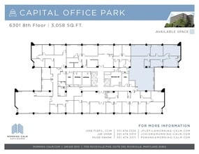 6301 Ivy Ln, Greenbelt, MD à louer Plan d’étage– Image 1 sur 2