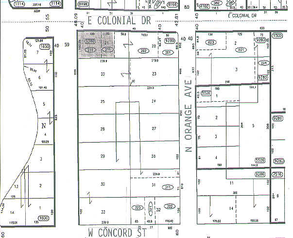 62 W Colonial Dr, Orlando, FL à louer - Plan cadastral – Image 2 sur 12