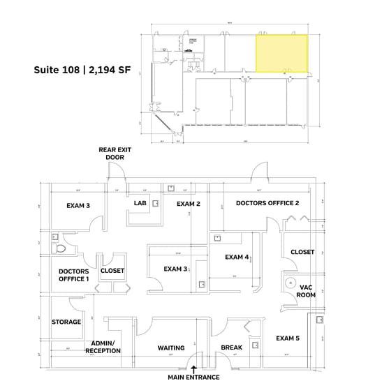 1795-1807 S Washington St, Naperville, IL à louer Plan d’étage– Image 1 sur 1