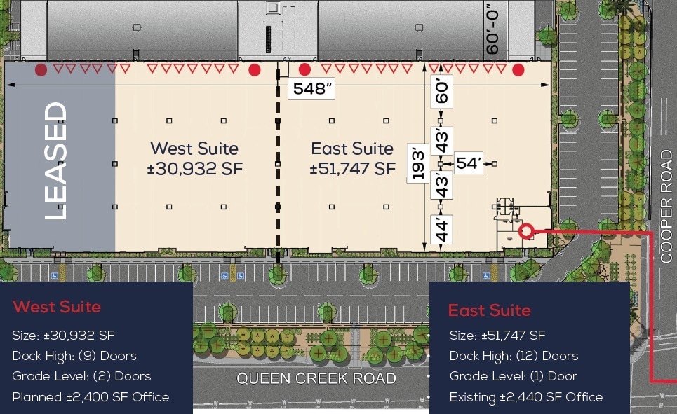 NWC of Cooper Rd & Queen Creek Rd, Chandler, AZ à louer Plan de site– Image 1 sur 1