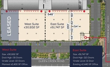 NWC of Cooper Rd & Queen Creek Rd, Chandler, AZ à louer Plan de site– Image 1 sur 1