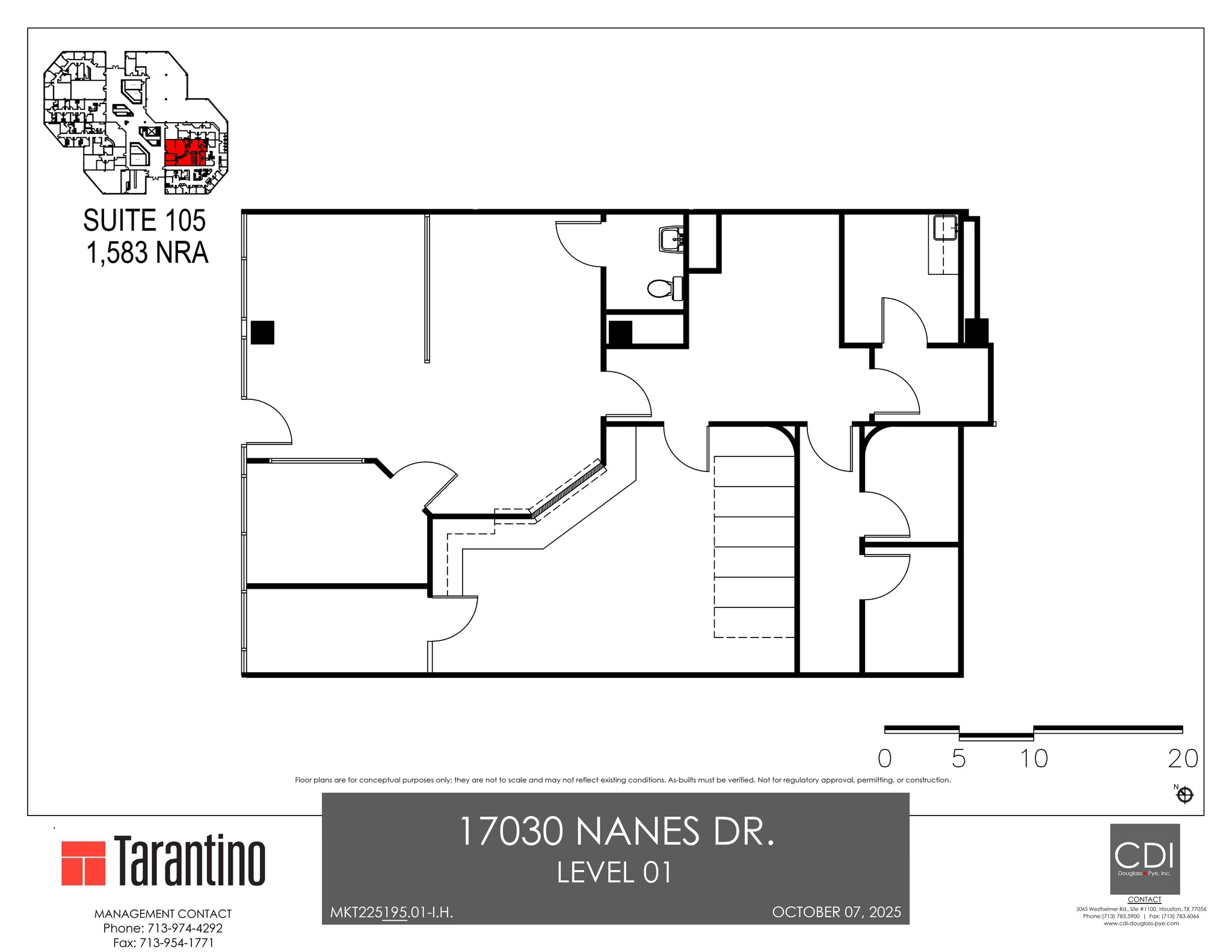 17030 Nanes Dr, Houston, TX à louer Plan de site– Image 1 sur 1