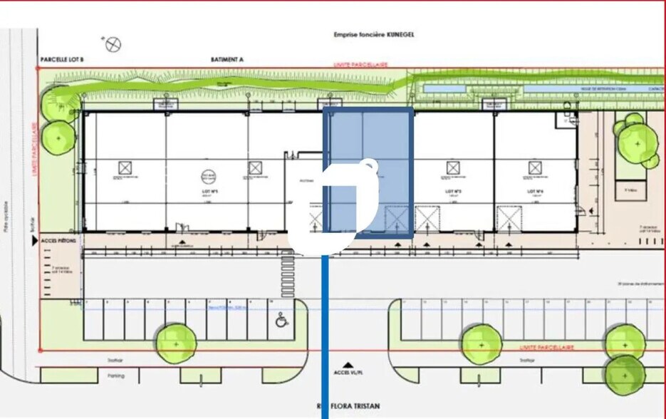 7 Rue Flora Tristan, Strasbourg à louer - Plan de site – Image 3 sur 4