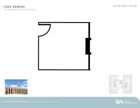 1002 Gemini St, Houston, TX à louer Plan d’étage– Image 1 sur 1