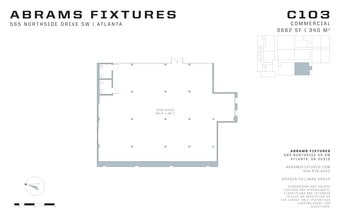 565 Northside Dr, Atlanta, GA à louer Plan d’étage– Image 1 sur 5