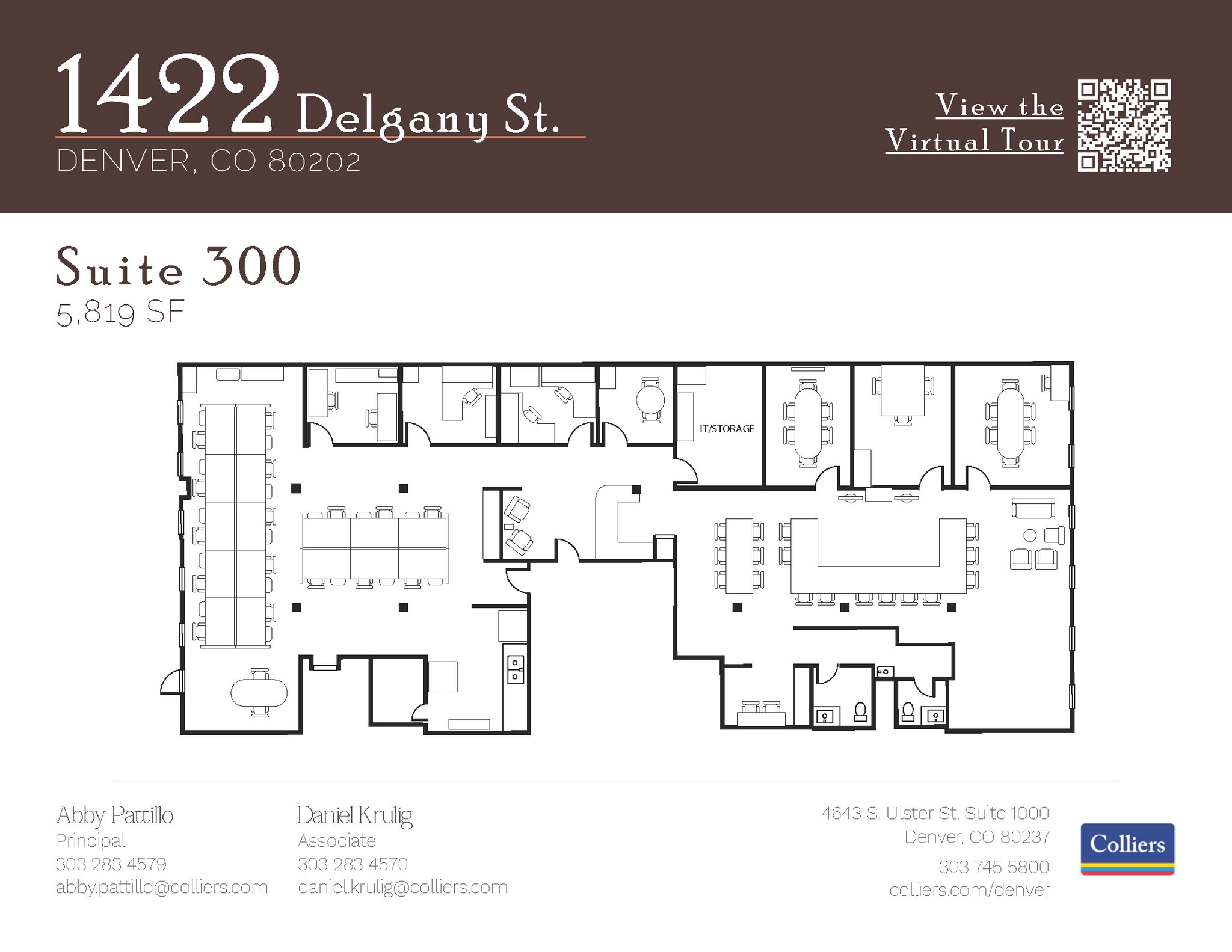 1422 Delgany St, Denver, CO à louer Plan d’étage– Image 1 sur 1