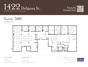 1422 Delgany St, Denver, CO à louer Plan d’étage– Image 1 sur 1