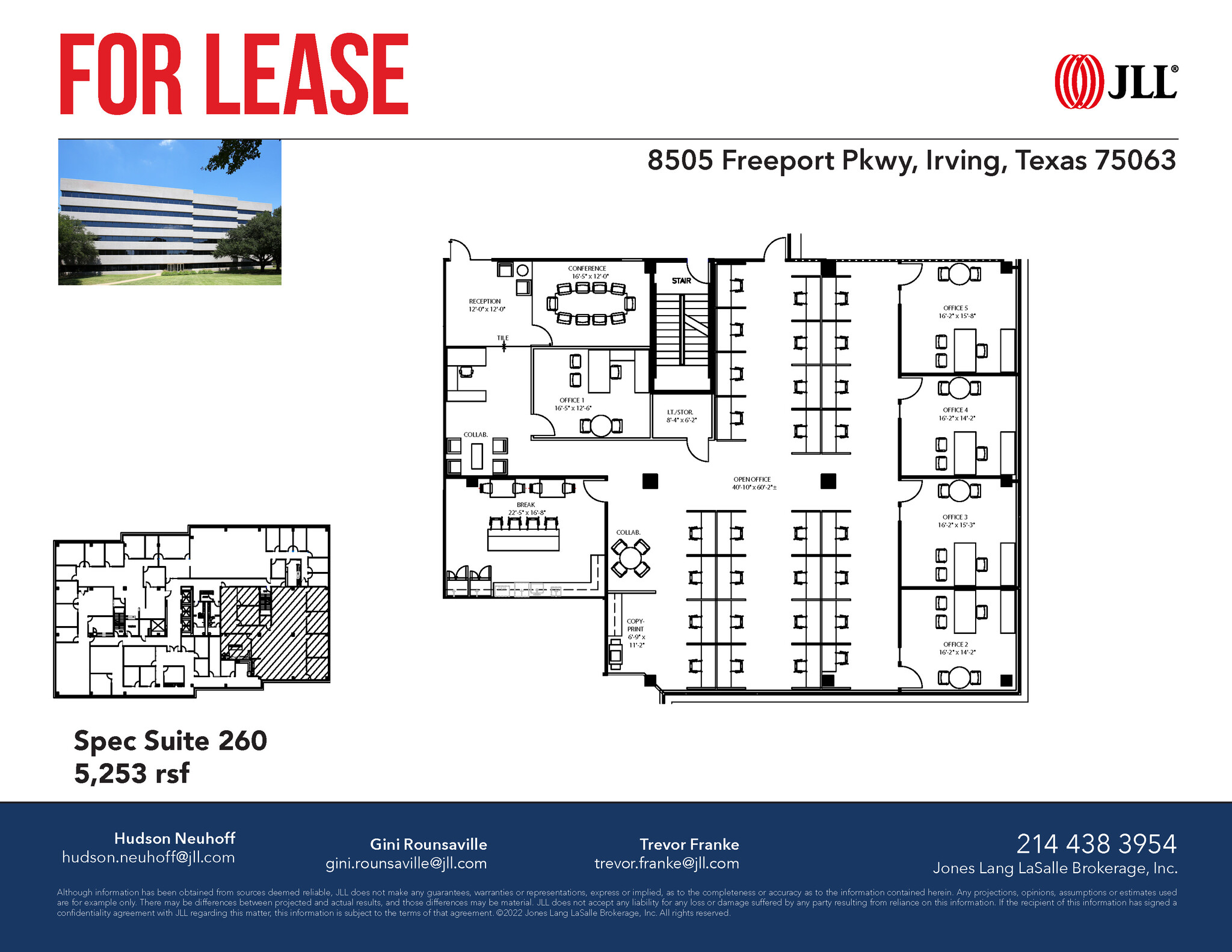8505 Freeport Pky, Irving, TX à louer Plan d’étage– Image 1 sur 1
