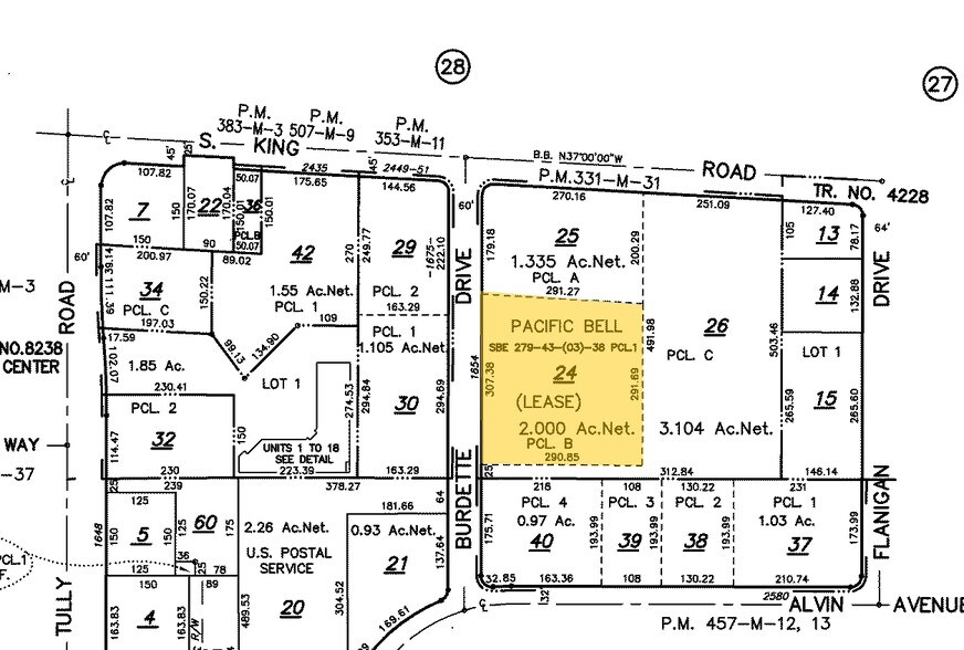 1654 Burdette Dr, San Jose, CA à louer - Plan cadastral – Image 2 sur 3