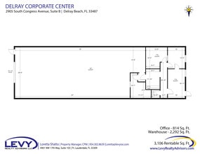 2855-2915 S Congress Ave, Delray Beach, FL à louer Plan d’étage– Image 2 sur 11