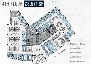 4445 Willard Ave, Chevy Chase, MD à louer Plan d’étage– Image 1 sur 1