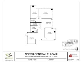 12801 N Central Expy, Dallas, TX à louer Plan d’étage– Image 1 sur 2