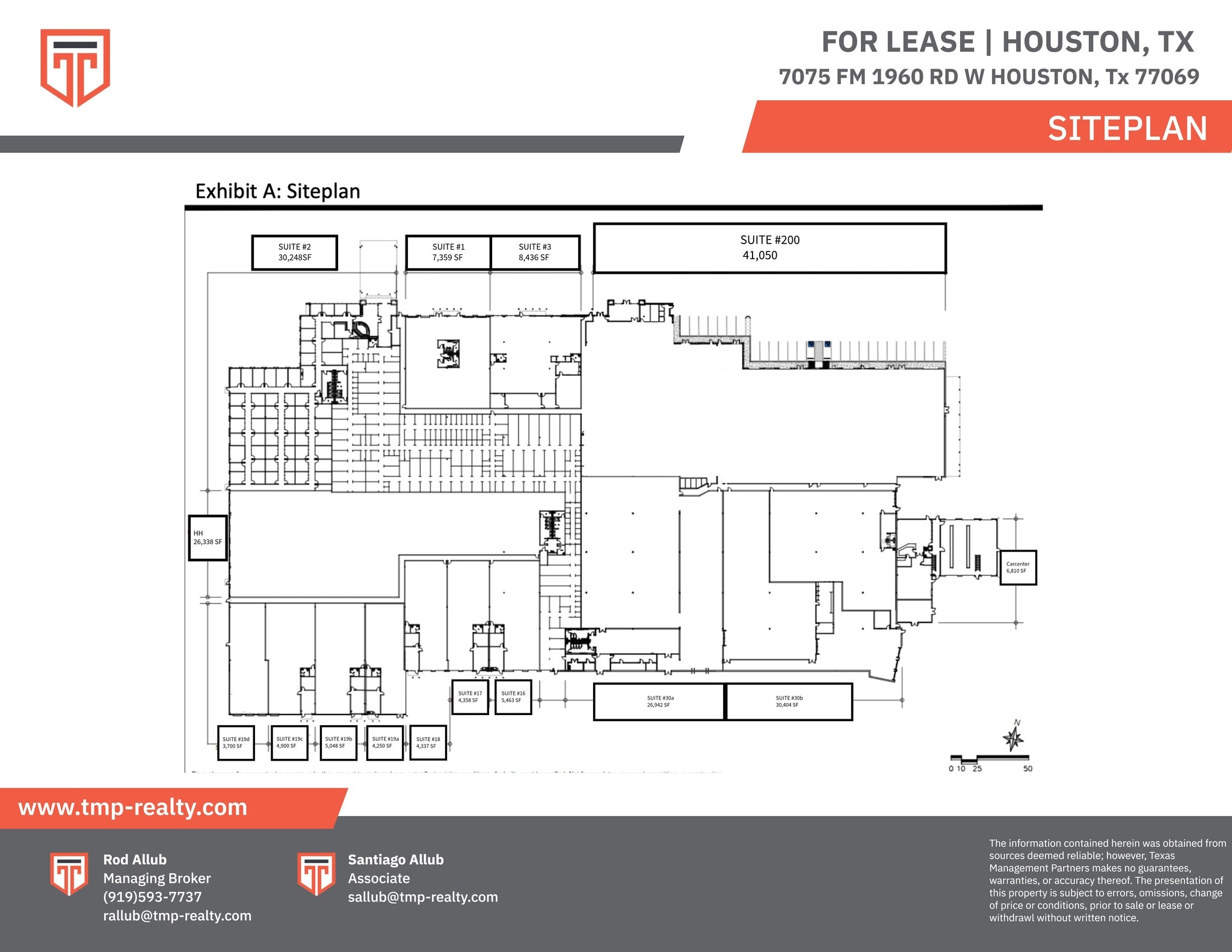 7075 Fm 1960 Rd W, Houston, TX à louer Plan de site– Image 1 sur 3