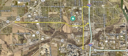 1145 29th Ave SW, Cedar Rapids, IA - VUE AÉRIENNE  vue de carte