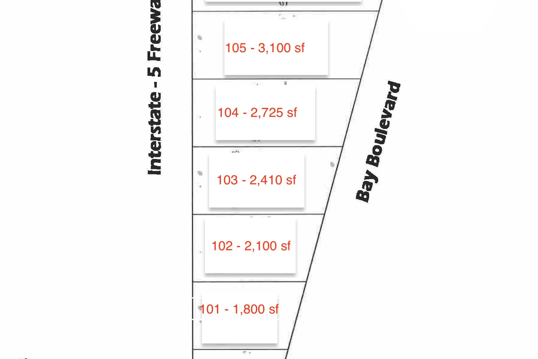 995 Bay Blvd, Chula Vista, CA à louer Plan d’étage type– Image 1 sur 1