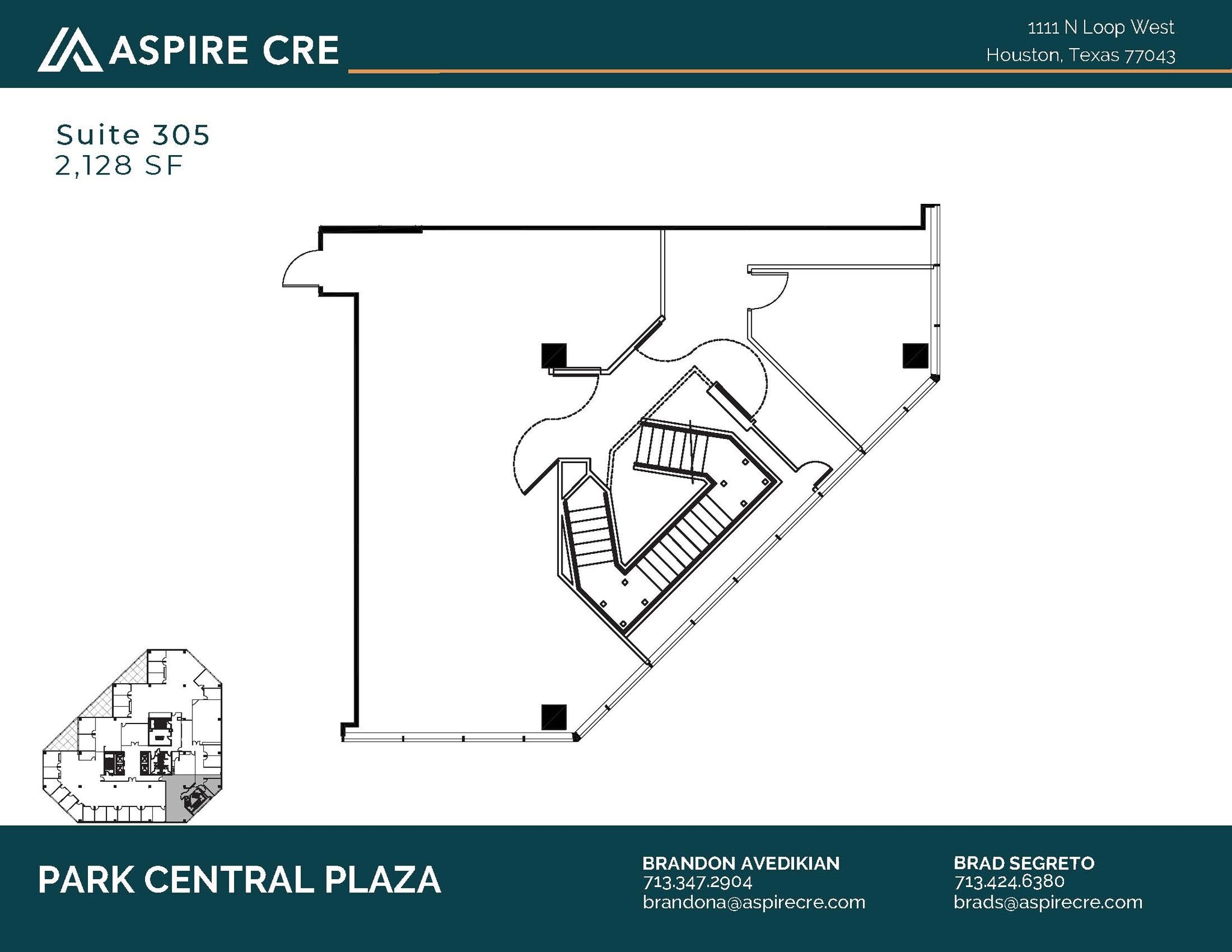 1111 N Loop W, Houston, TX à louer Plan d’étage– Image 1 sur 2