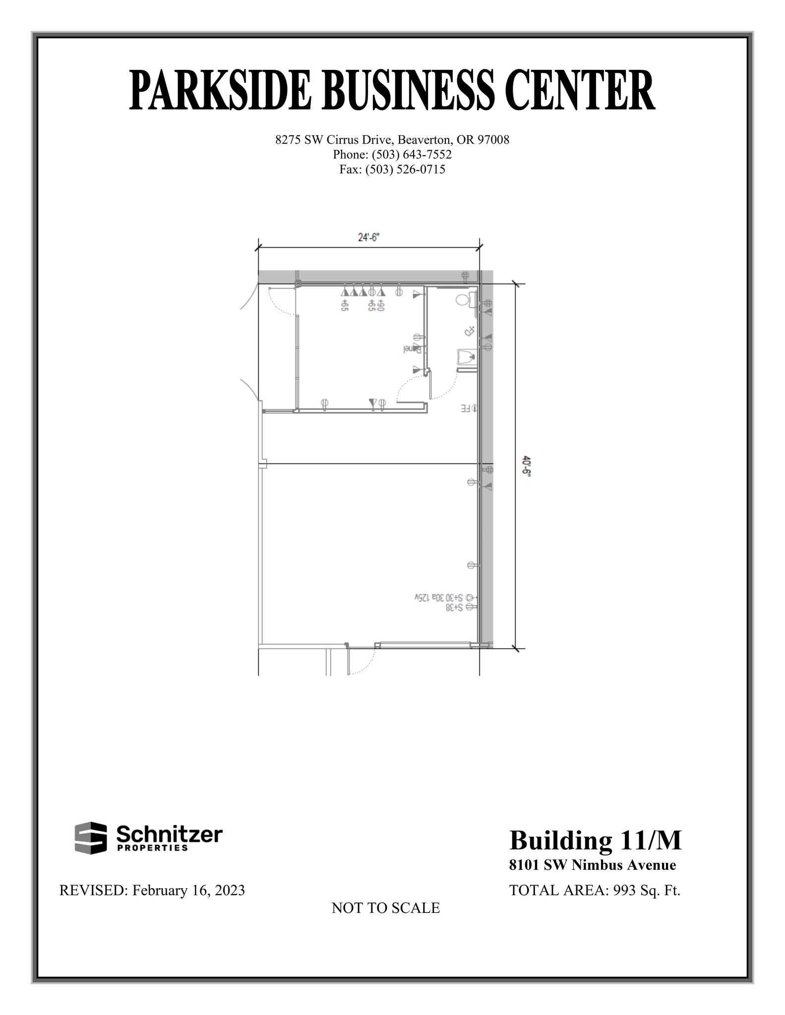 8362-8380 SW Nimbus Ave, Beaverton, OR à louer Plan de site– Image 1 sur 1