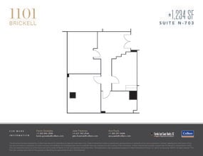 1101 Brickell Ave, Miami, FL à louer Plan d’étage– Image 1 sur 2