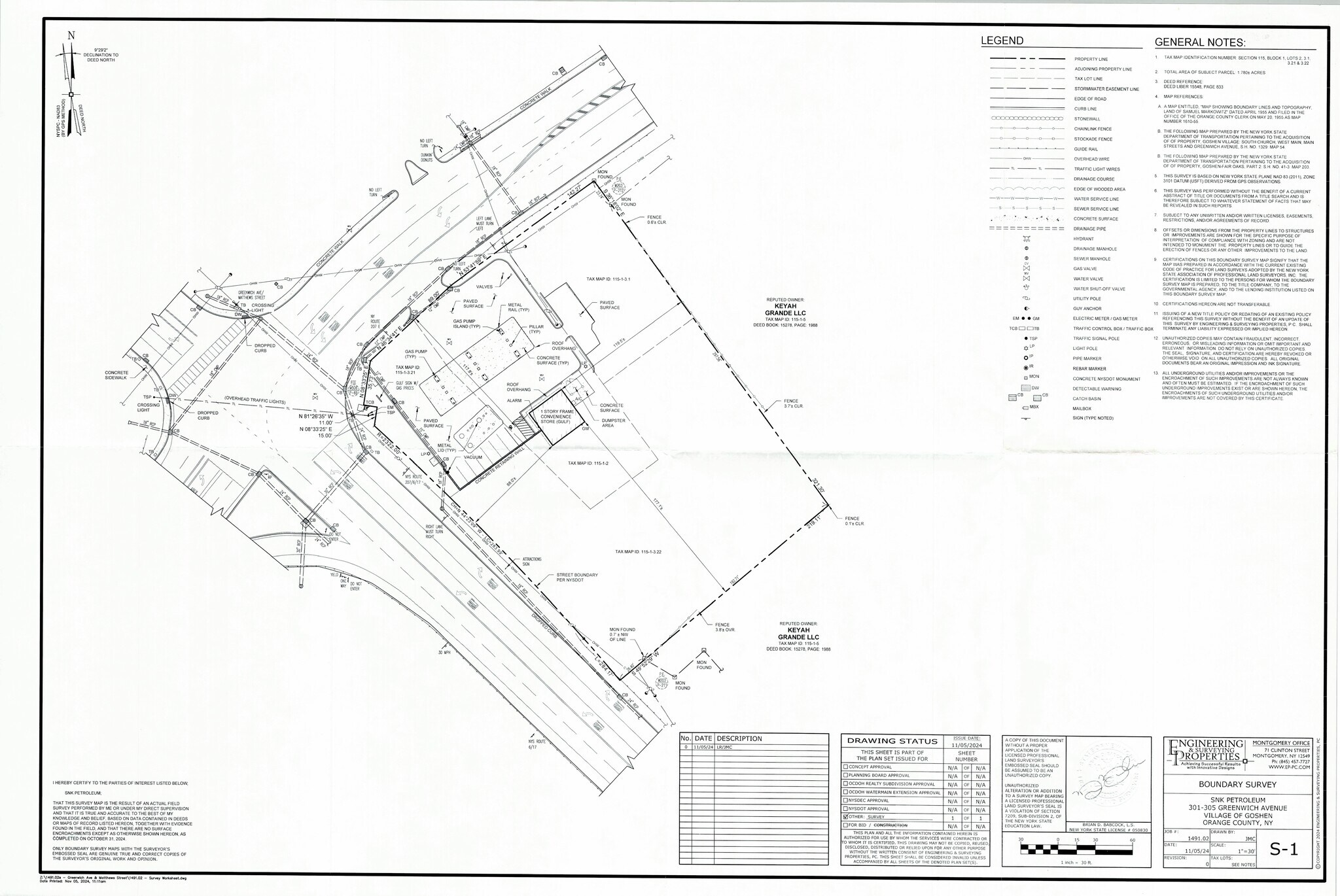 78 Matthews st, Goshen, NY à louer Plan de site– Image 1 sur 2