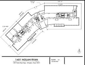 1401 Nolan Ryan Expy, Arlington, TX à louer Plan d’étage– Image 1 sur 1