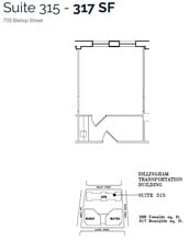 733 Bishop St, Honolulu, HI à louer Plan d’étage– Image 1 sur 1