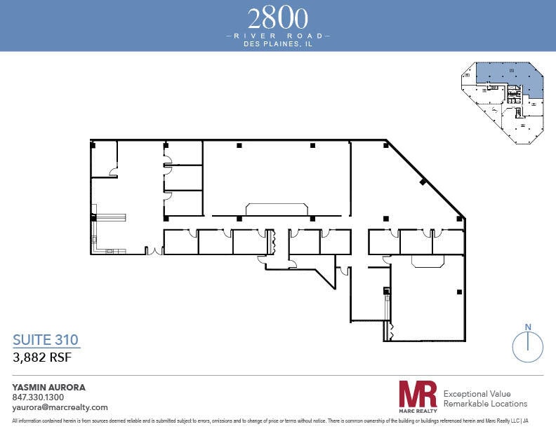 2800 S River Rd, Des Plaines, IL à louer Plan d’étage– Image 1 sur 1