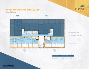 18952 MacArthur Blvd, Irvine, CA à louer Plan d’étage– Image 1 sur 1