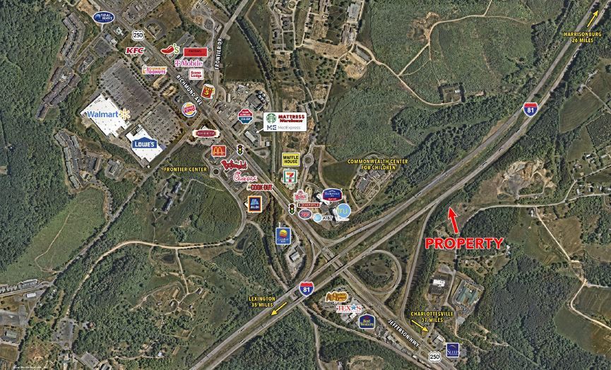 Route 250 & Sangers Ln, Staunton, VA à vendre Aérien– Image 1 sur 2