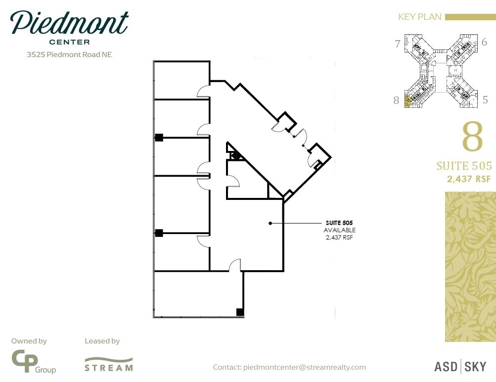 3495 Piedmont Rd NE, Atlanta, GA à louer Plan d’étage– Image 1 sur 1