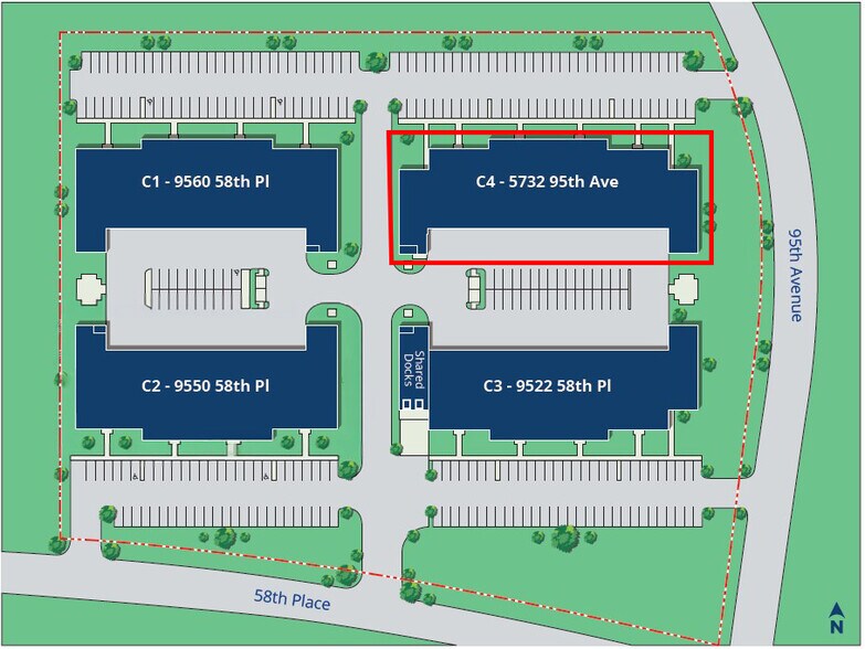 9522 58th Pl, Kenosha, WI à louer - Plan de site – Image 2 sur 3