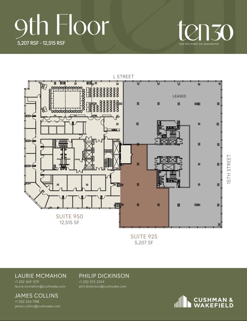 1030 15th St NW, Washington, DC à louer Plan d’étage– Image 1 sur 1