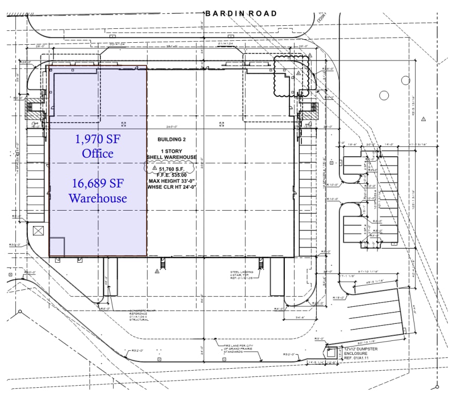 2125 Bardin Rd, Grand Prairie, TX à louer Plan d’étage– Image 1 sur 1