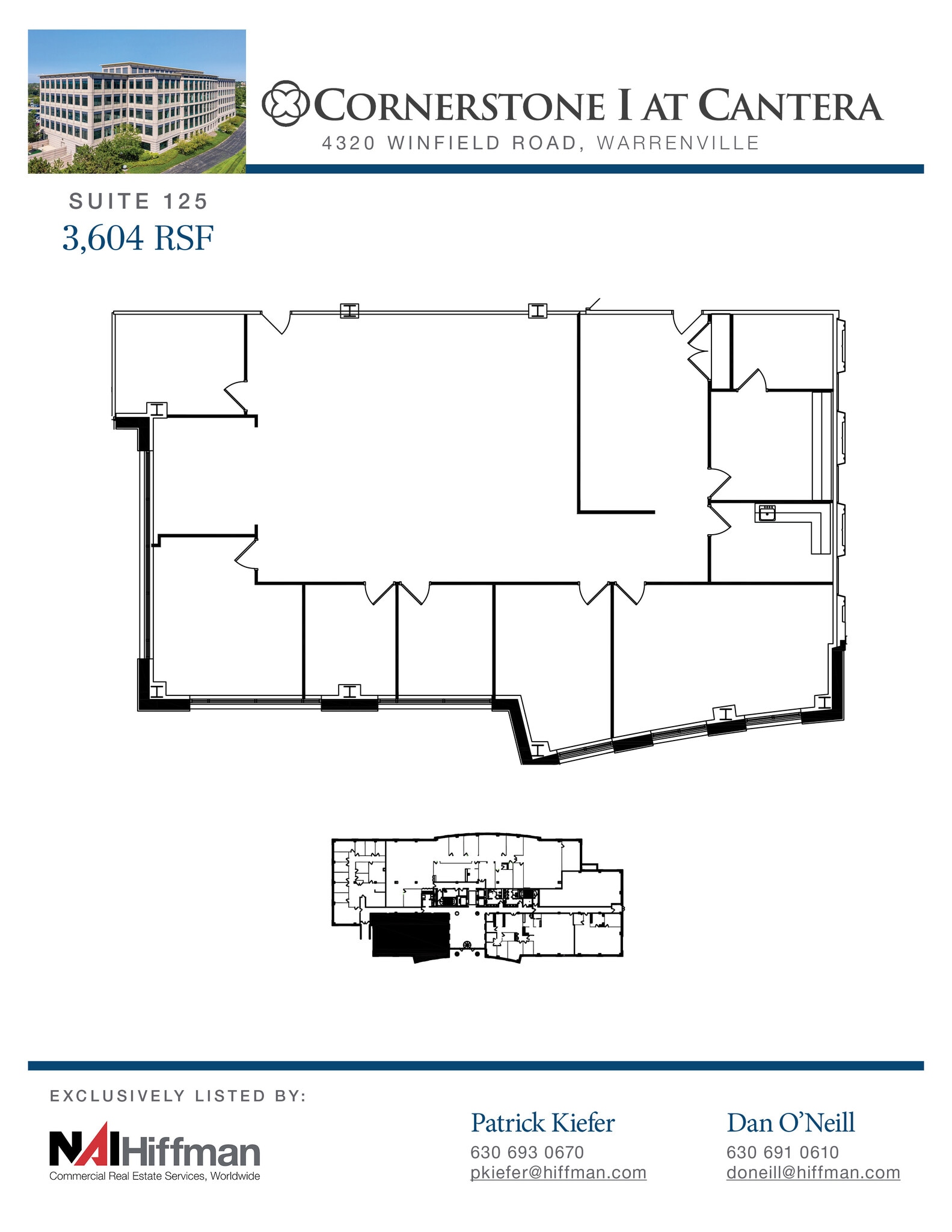 4320 Winfield Rd, Warrenville, IL à louer Plan d’étage– Image 1 sur 1