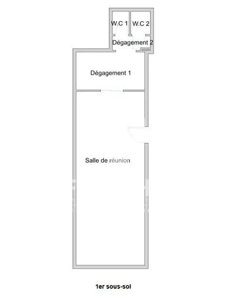Local commercial dans Paris à vendre - Plan d’étage – Image 2 sur 3