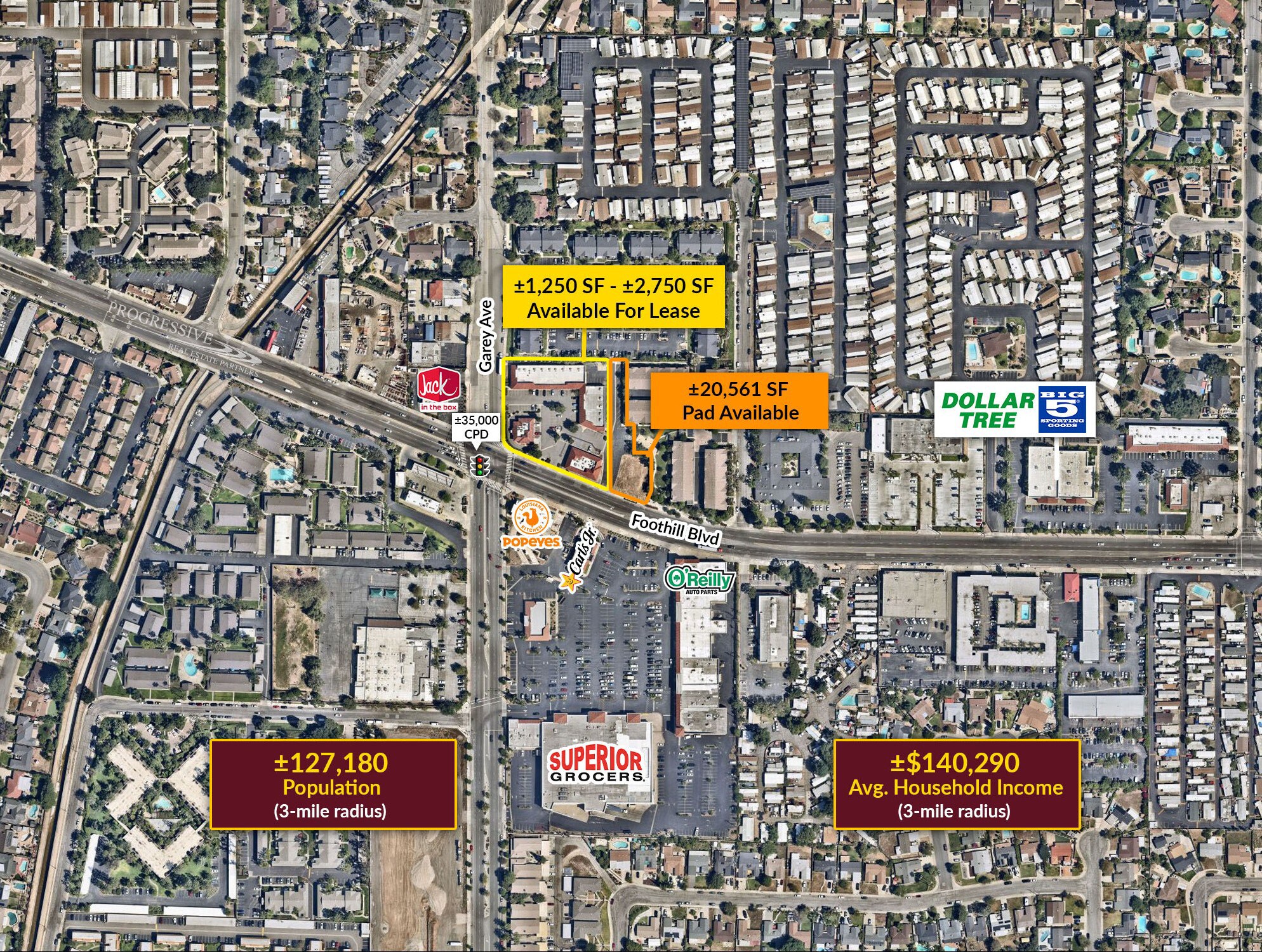 147 Foothill Boulevard, Pomona, CA à louer Photo de l’immeuble– Image 1 sur 3