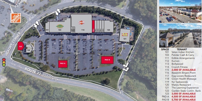 761 W Route 33, East Windsor, NJ à louer - Plan de site – Image 2 sur 8