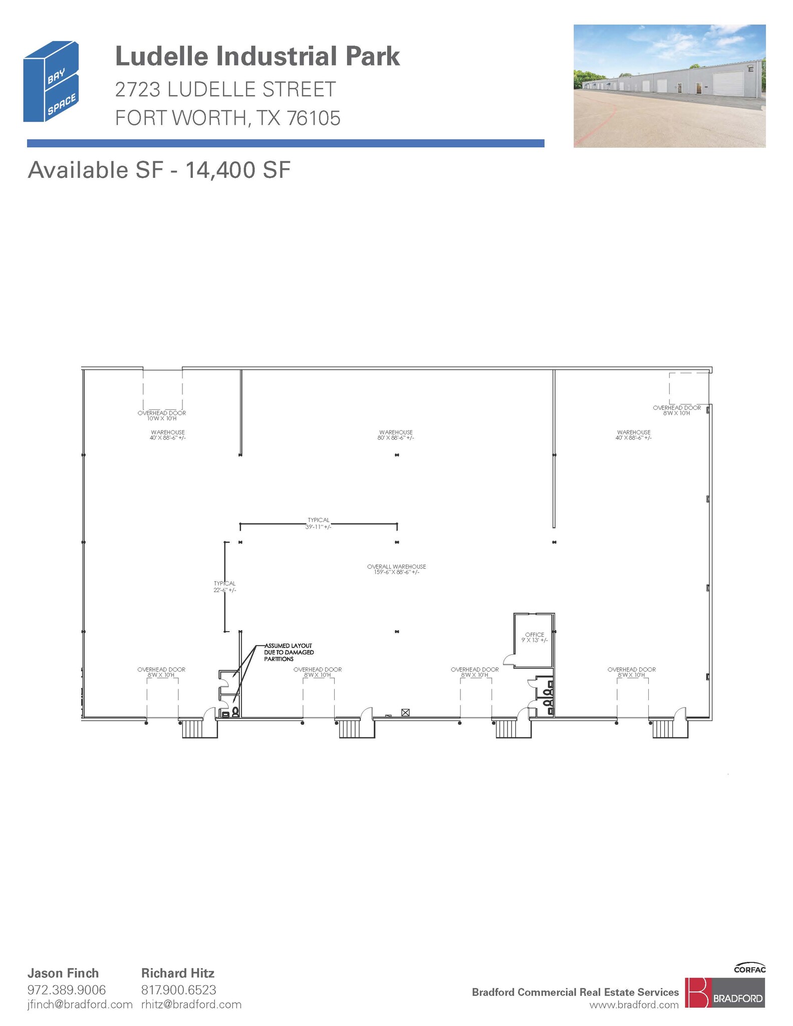 2661-2669 Ludelle St, Fort Worth, TX à louer Plan d’étage– Image 1 sur 1