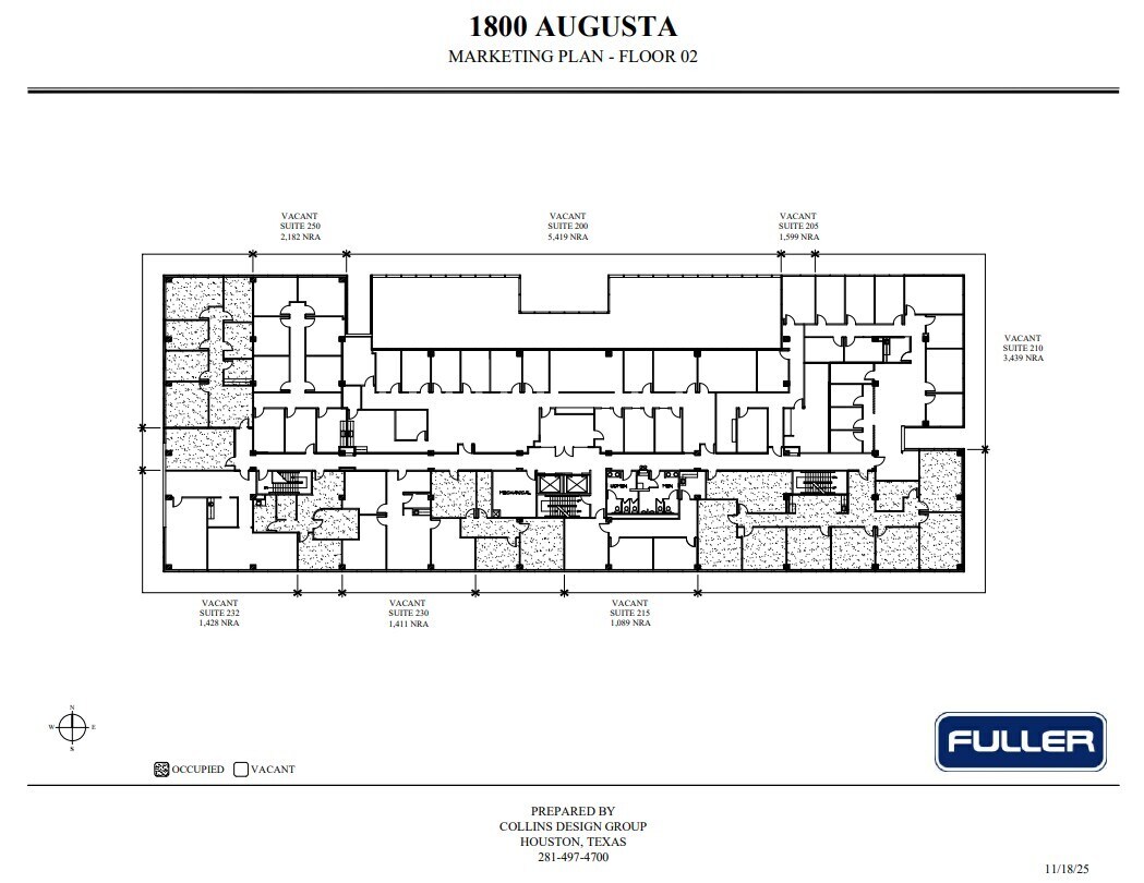 1800 Augusta Dr, Houston, TX à louer Plan d’étage– Image 1 sur 1