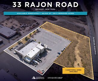 Plus de détails pour 33 Rajon Rd, Bayport, NY - Industriel/Logistique à louer