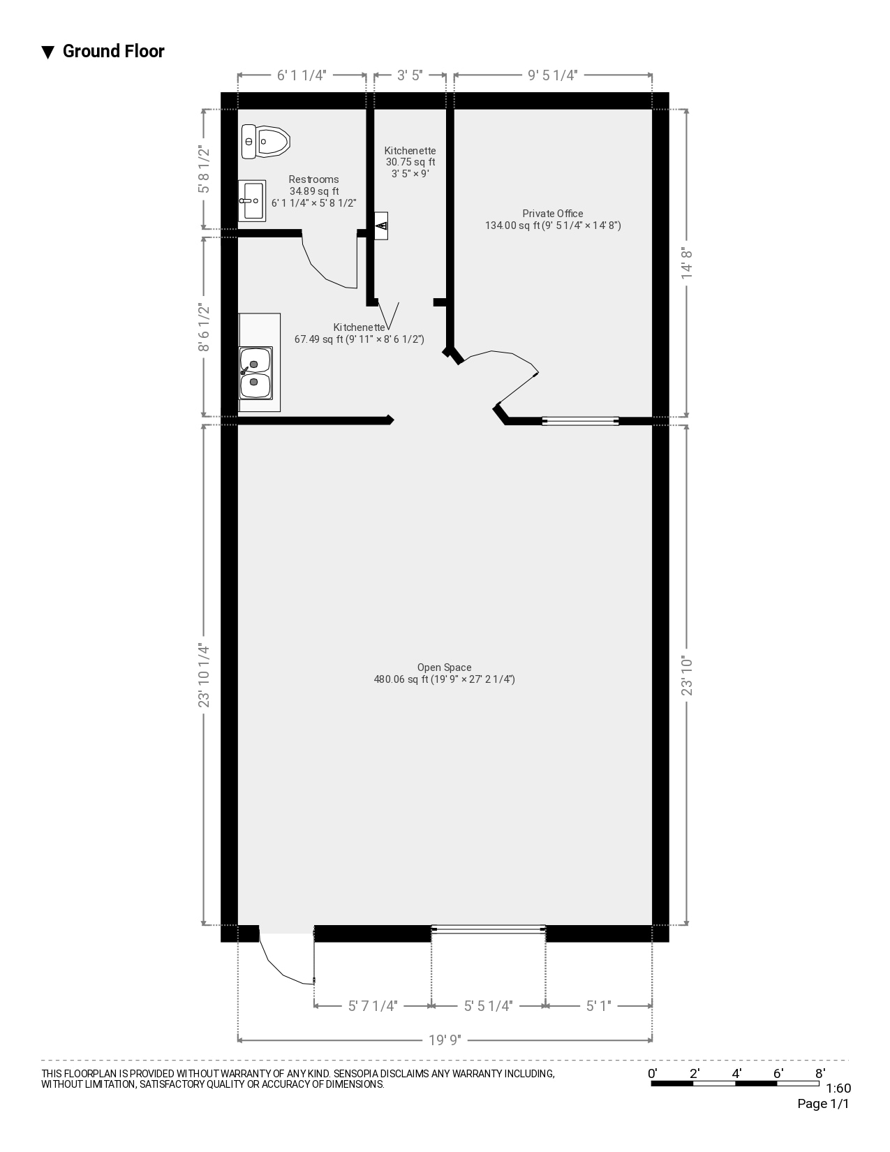 2700 W Cypress Creek Rd, Fort Lauderdale, FL à louer Plan d’étage– Image 1 sur 1