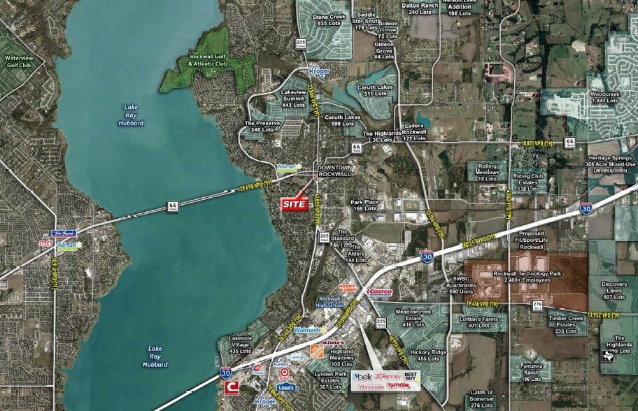 105 W Washington St, Rockwall, TX à louer - Aérien – Image 3 sur 3
