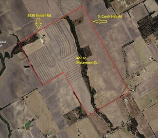 Plus de détails pour 2630 Snider Rd, West, TX - Terrain à vendre