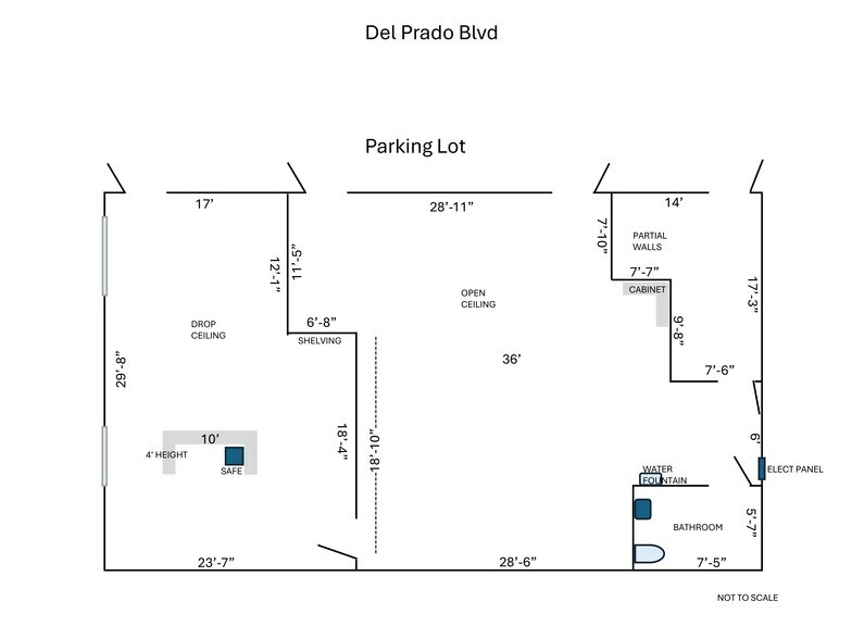 4632 S Del Prado Blvd, Cape Coral, FL à louer - Plan de site – Image 2 sur 2