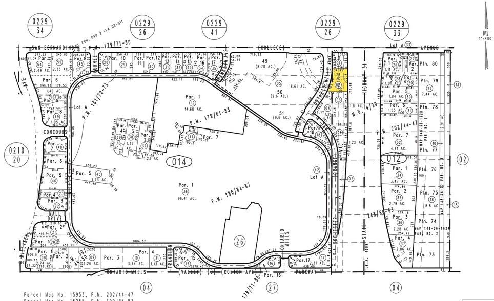 1050 Ontario Mills Dr, Ontario, CA à louer - Plan cadastral – Image 1 sur 1